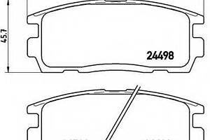 Колодки гальмівні дискові OPEL Antara 06- BOSCH 986494251 на VAUXHALL ANTARA (J26, H26)