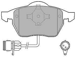Колодки тормозные передние дисковые, комплект, Audi, 1.8-2.8, ACE, 90-97