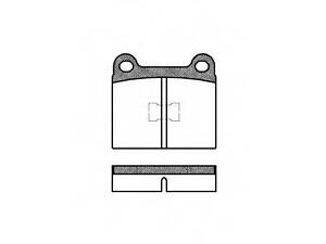 Колодки тормозные дисковые REMSA 001700 на AUDI 50 (86)