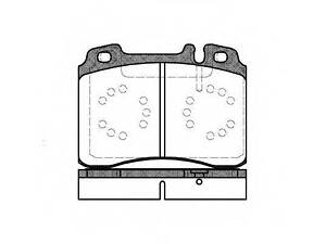 Колодки тормозные дисковые REMSA 037920 на MERCEDES-BENZ 190 седан (W201)