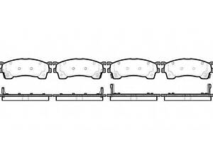 Колодки тормозные дисковые REMSA 041504 на MAZDA MX-6 (GE)