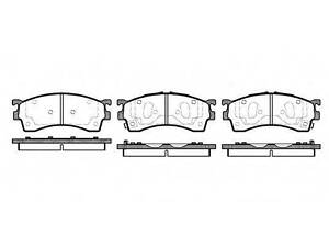 Колодки гальмівні дискові REMSA 041512 на MAZDA 626 Mk V (GF)