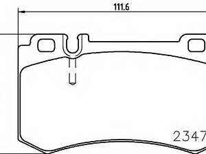 Колодки гальмівні дискові TEXTAR 2347801 на MERCEDES-BENZ S-CLASS седан (W220)