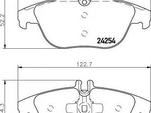 Колодки гальмівні дискові TEXTAR 2425401 на MERCEDES-BENZ C-CLASS седан (W204)