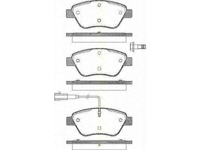 Колодки гальмівні дискові TRISCAN 811015019 на FIAT PUNTO (199)