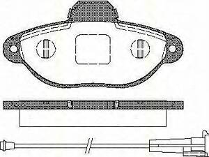 Колодки гальмівні дискові TRISCAN 811015176 на FIAT PUNTO (176)