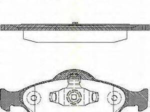 Колодки гальмівні дискові TRISCAN 811016008 на FORD FIESTA Mk IV (JA_, JB_)