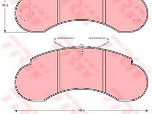 Колодки гальмівні дискові TRW GDB1114 на MERCEDES-BENZ 100 автобус (631)