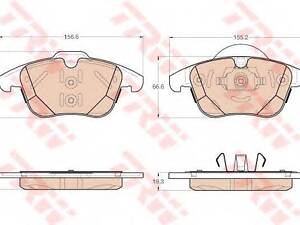 Колодки гальмівні дискові TRW GDB1960 на FORD MONDEO IV Turnier (BA7)