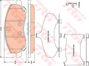 Колодки тормозные дисковые TRW GDB4142 на MITSUBISHI OUTLANDER SPORT (GA_W_)