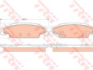 Колодки гальмівні дискові TRW GDB4453 на CADILLAC STS