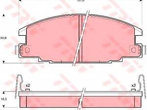 Колодки гальмівні дискові TRW GDB870 на OPEL FRONTERA A (5_MWL4)