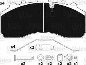 Колодки гальмівні дискові VALEO 882200 на SCANIA P,G,R,T - series