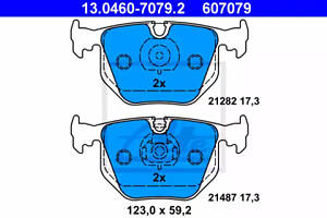 Колодки тормозные дисковые задние, BMW 3(E46), 5(E39), 7(E38), X3(E83), X5(E53), Z4(E85) 94-11