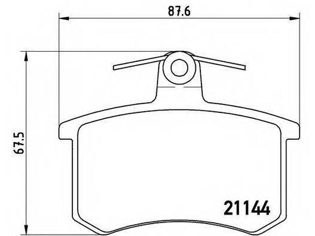 Колодки гальмівні дискові задні BREMBO P85013 на ALFA ROMEO 168 (164)