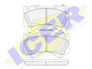 Колодки гальмівні дискові ZIMMERMANN 243861801 на TOYOTA LAND CRUISER PRADO (KDJ15_, GRJ15_)