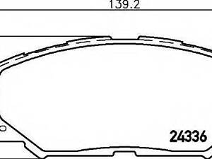 колодки гальмівні (к-кт) TOYOTA 0446512610 на TOYOTA IST (NSP1_, NLP1_, ZSP1_, NCP11_)