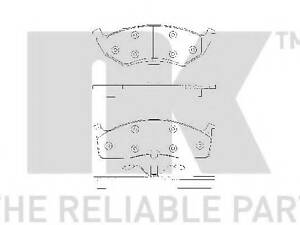 Колодки гальмівні передні Chrysler Neon LX 2.0 16V 04/94- VO 229309