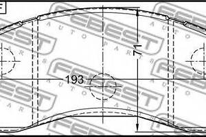 Колодки тормозные передние FEBEST 2201K2500F