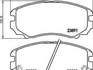 Колодки гальмівні передні KIA 581011fe01 на HYUNDAI ix20 (JC)