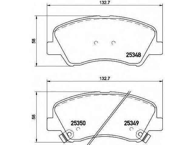 Колодки тормозные передние Rio KIA 581014LA00 на HYUNDAI SOLARIS IV (RB)