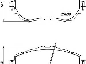 Колодки гальмiвнi передні Toyota Corolla 2013- 8DB 355 020-281