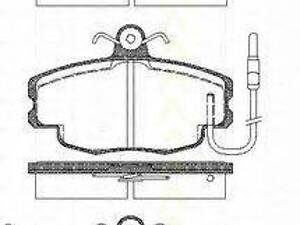 Колодки гальмівні передні TRISCAN 811010041 на RENAULT LE CAR (122_)