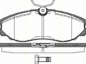 Колодки гальмівні передні TRISCAN 811014174 на NISSAN SERENA (C23M)