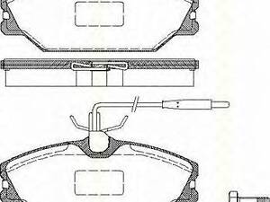 Колодки тормозные передние TRISCAN 811025003 на RENAULT 25 (B29_)