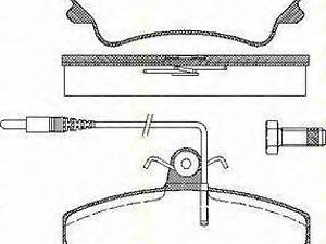 Колодки тормозные передние TRISCAN 811025009 RENAULT ESPACE Mk II (J/S63_)