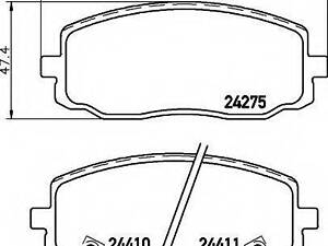 Колодки гальмівні передні KIA 5810107A20 на HYUNDAI i10 (PA)