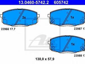 Колодки гальмівні передні KIA 581011HA10 на KIA CEE'D SW (ED)