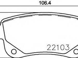 Тормозные колодки RENAULT 440608061R на RENAULT GRAND SCÉNIC III (JZ0/1_)