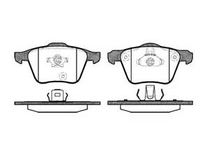 Колодки гальмівні, VOLVO XC 90 (10/02-)