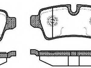Колодки тормозные зад. Mini Mini (R56), Mini Cabriolet (R57), Mini Clubman (R55) 2006 -