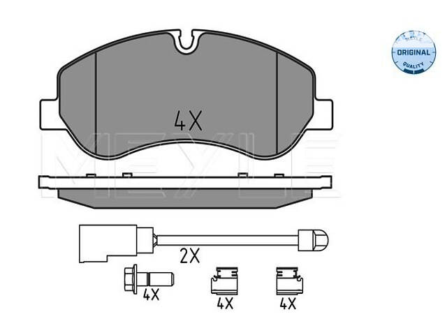 Колодки передние, 2.2TDCi, Ford Custom 12- 