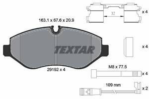 Колодки передние, DB318 (тип BREMBO)