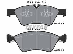 Колодки передние, R17/R18 X164/W164/211/251/463