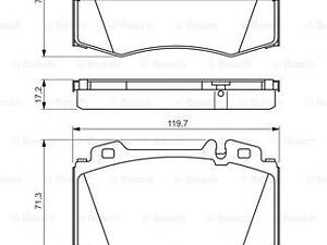 Колодки передние, W203/211/220 (sportpack)