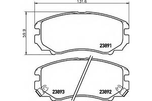 Колодки передние HYUNDAI 581011FA50 на HYUNDAI ix20 (JC)