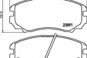 Колодки передние HYUNDAI 581011FA50 на HYUNDAI ix20 (JC)