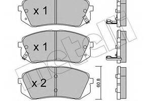 Колодки передние HYUNDAI 581012YA50 на KIA SPORTAGE (JE_, KM_)