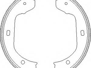 Колодки стояночного тормоза (пр-во Remsa) BMW 5e60 X5e70 7e65 (Z4740.00) WOKING