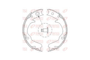 Колодки стояночного тормоза 4734.00 SUBARU Impreza 00-07, Legacy 03-09, Outback 03-09, Forester 02-08, Impreza 92-01, Fo