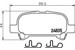 Колодки торм задние CAM-30 USAAvalon --07 TOYOTA 0446606030 на TOYOTA AVALON седан (GSX3_)