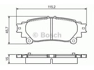 Колодки торм задние RX-350 09-- TOYOTA 0446648130 на LEXUS RX (GYL1_, GGL15, AGL10)