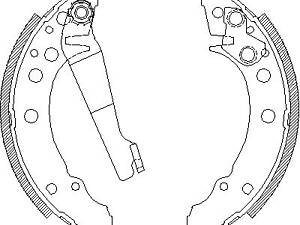 Колодки тормозные, барабанные AUDI 100, 80, A2, Coupe; SEAT Cordoba, Ibiza II, Toledo; VW Derby, Golf III, Jetta II, Pol