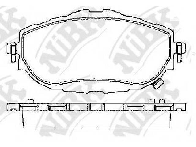 Колодки тормозные (без датчика) NIBK PN21001 на TOYOTA COROLLA ALTIS седан (NRE18_, ZRE17_, ZRE18_, NDE18_)