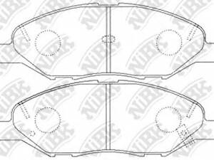 Колодки тормозные (без датчика) NIBK PN2452 на NISSAN MARCH II (K11)