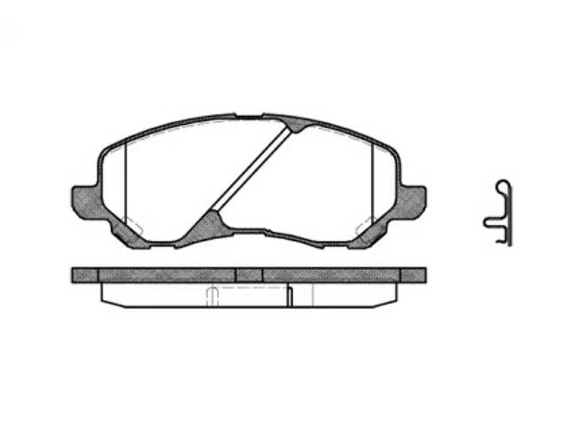 Колодки гальмівні, передні, CHRYSLER Sebring; DODGE Avenger; JEEP Patriot; MITSUBISHI Lancer VIII; 1.5-2.7, 07-